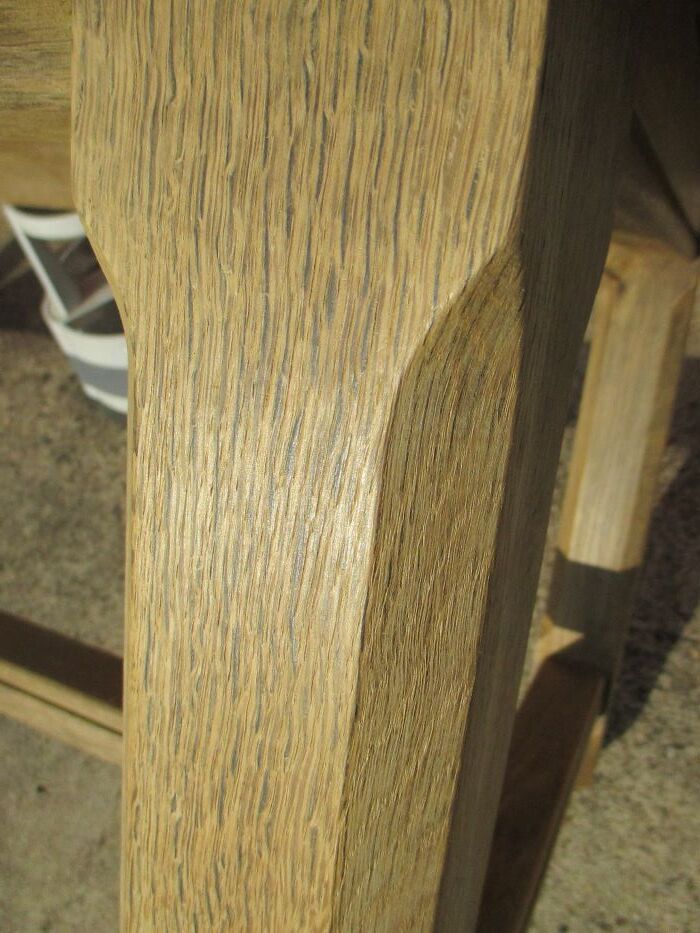 Farm table in washed oak