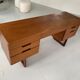 Teak desk by Gunther Hoffstead for Uniflex 1960
