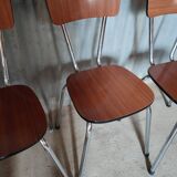 Lot de 4 chaises en formica