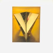 Postmodern Brass Wall Lamp Sconce from Liro, Belgium, 1980s