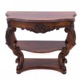 Rosewood console, France, circa 1890. After renovation.
