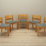 Ensemble de cinq chaises en frêne, design danois, années 1960, designer : Kurt Østervig, éditeur : FDB Møbler