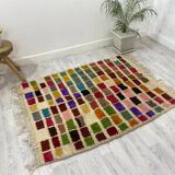Handcrafted Moroccan Berber carpet 154 X 120 CM
