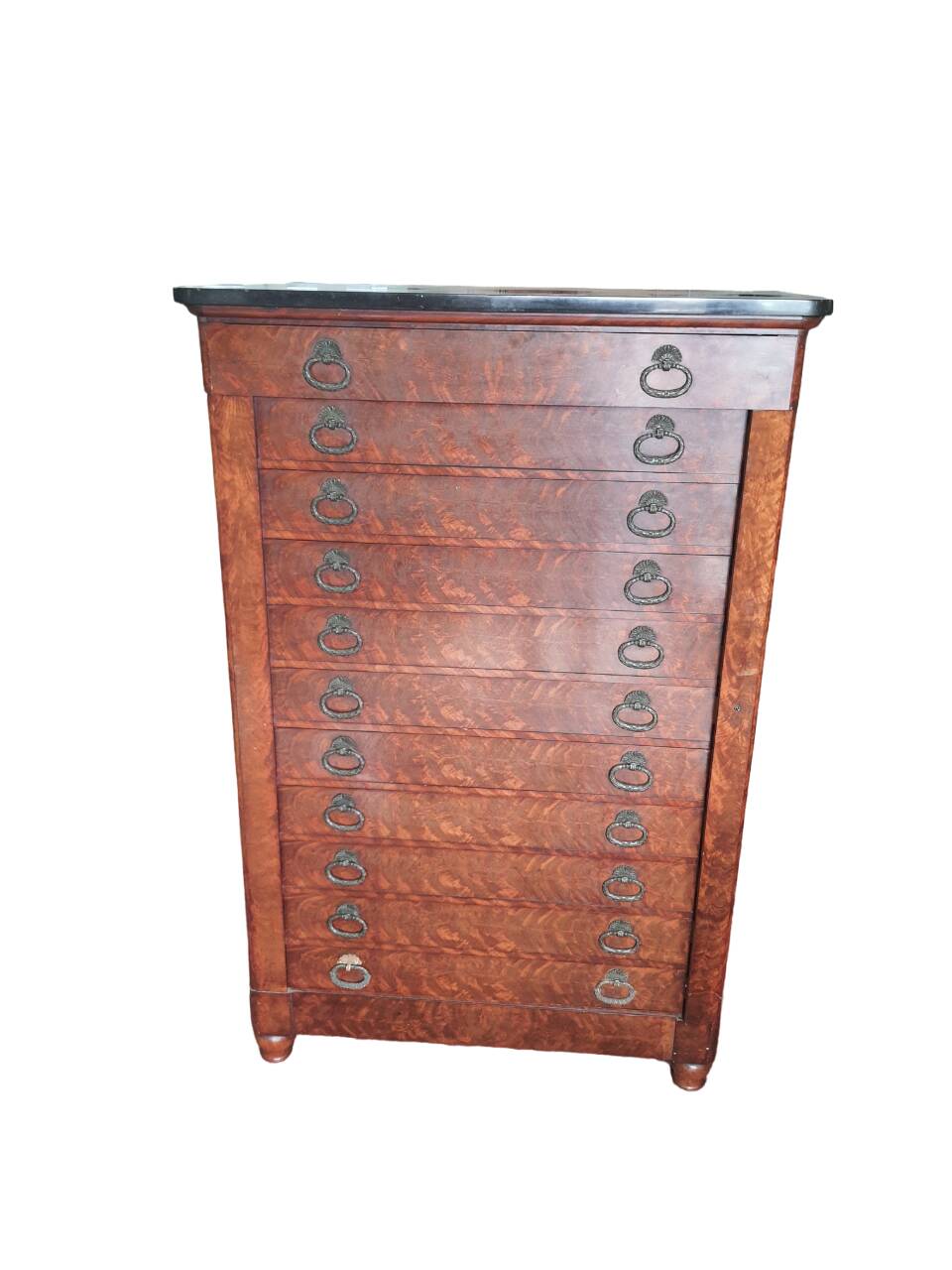 Semainier en acajou ou serre papiers