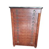 Semainier en acajou ou serre papiers