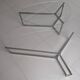 2 oval glass and chrome coffee tables, nesting, stackable, "gal" shape.