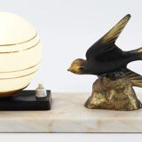 Art Deco swallow lamp
