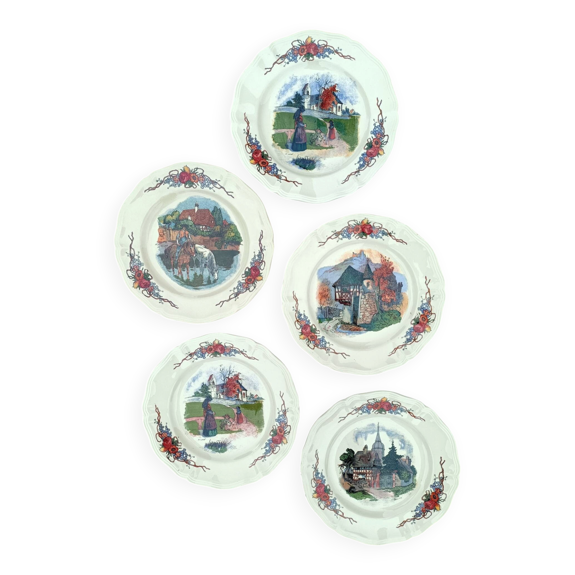 Digoin Sarreguemines plates