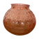 Pink round ball vase in glass