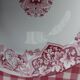 Lot de 6 assiettes art nouveau KG Lunéville rose modèle Lierre Écusson