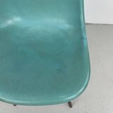 Chaise d'appoint Eames Herman Miller DSW en turquoise