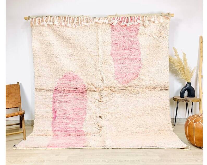 Tapis traditionnel en laine naturelle