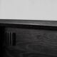 Vintage Mid-Century Scandinavian Modern Dark Oak Sideboard & Wooden Handles