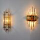 Duo of wall lamps Venini glass from Murano Italy 1970