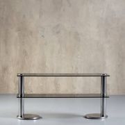 Smoked glass and aluminium sideboard, Italy, 1970s
