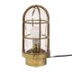 Old Industrial Brass Ship's Lamp Cage Lamp Rotterdam