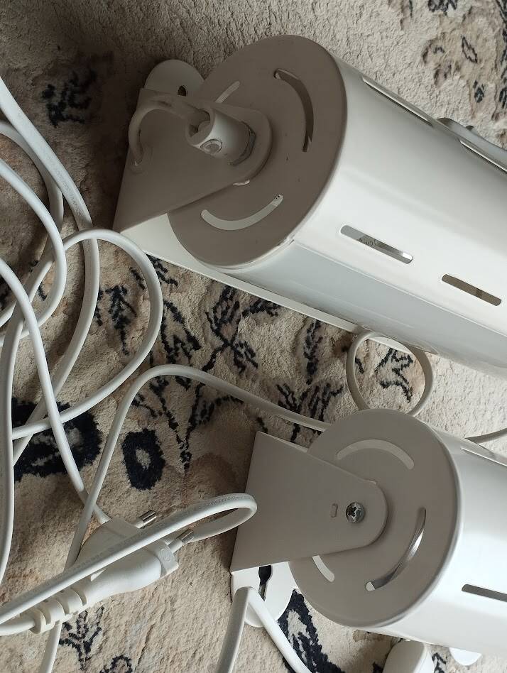 SMYG wall lights duo – IKEA Model Typ V1013 – 2000s design – ecru