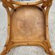 Trio chaises bistrot Baumann 1950 simili vert chiné