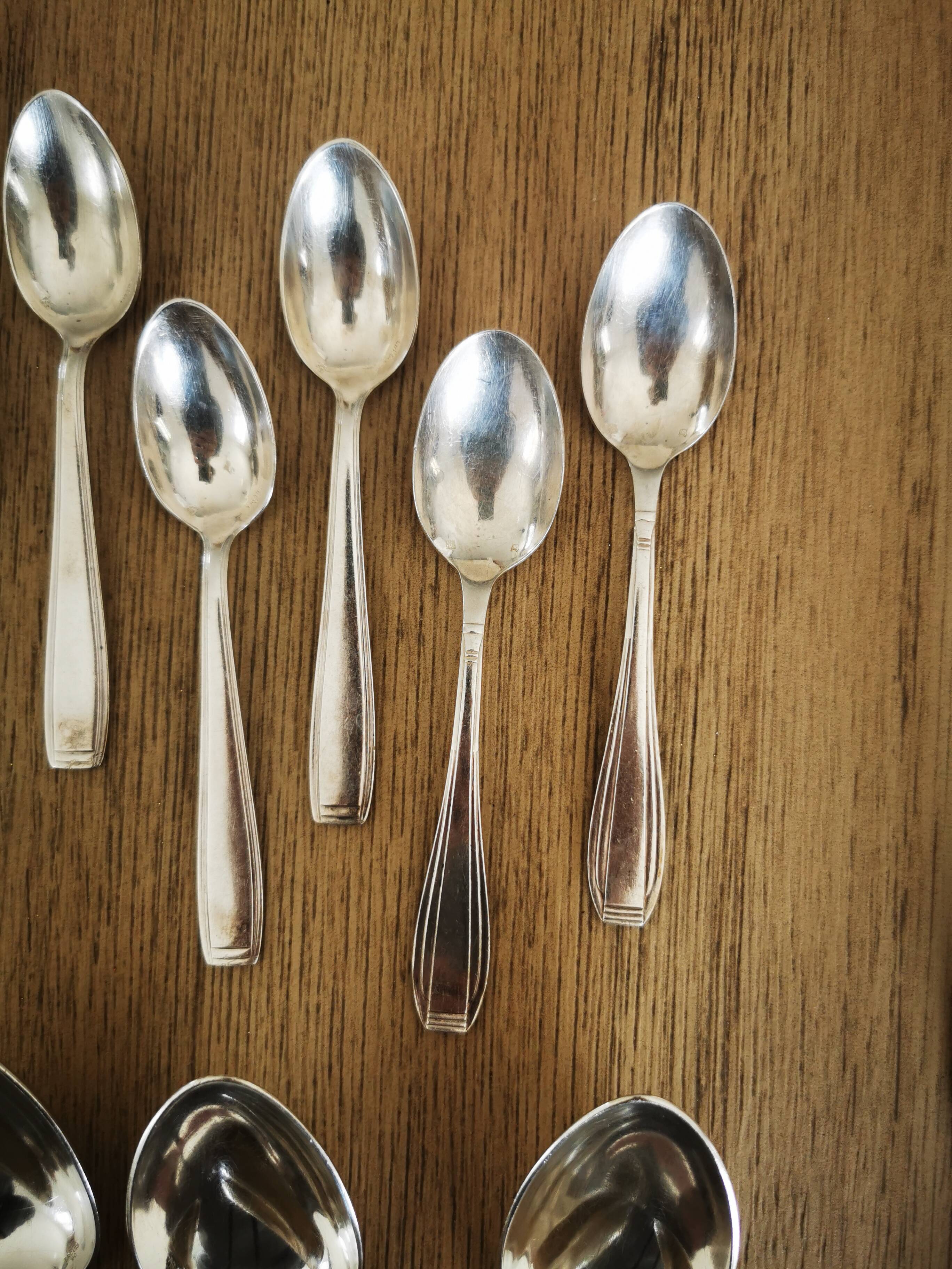 Silver-plated metal cutlery set Maison Ercuit 37 pieces