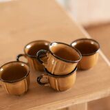 Set of 5 camel coffee cups "Arum"