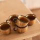 Lot de 5 tasses à café camel