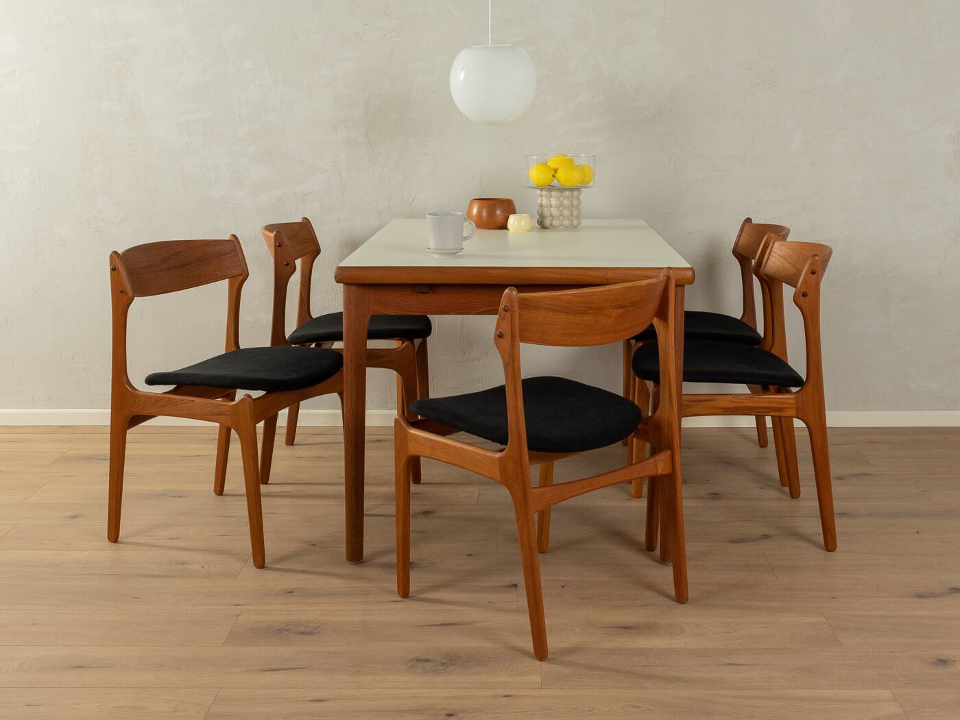 1950s dining chairs by Erik Buch for O.D. Møbler (set of 5)