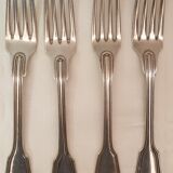 15 spoons & 4 silver metal forks