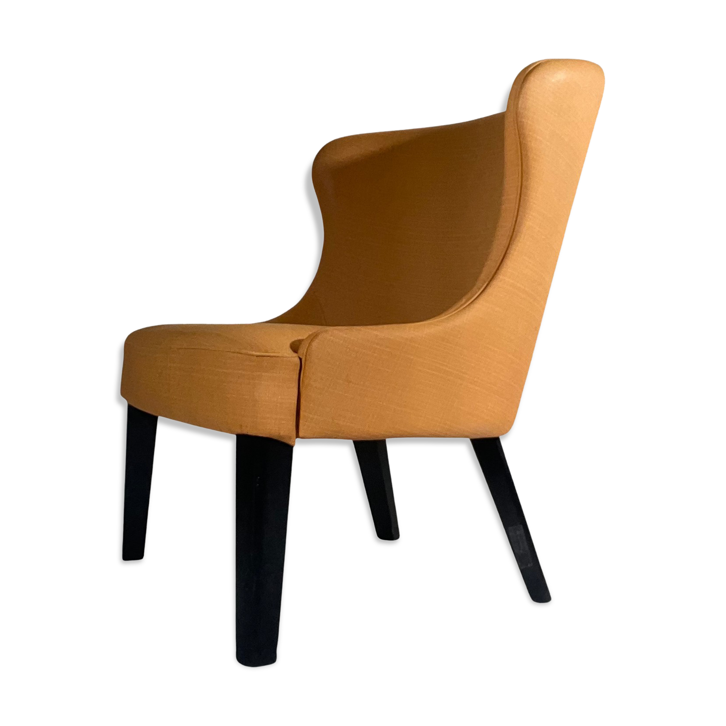 Armchair in imitation cook apricot color