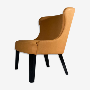 Armchair in imitation cook apricot color