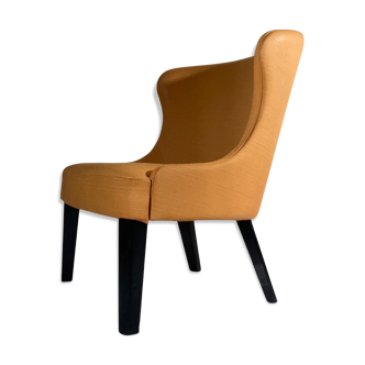 Armchair in imitation cook apricot color