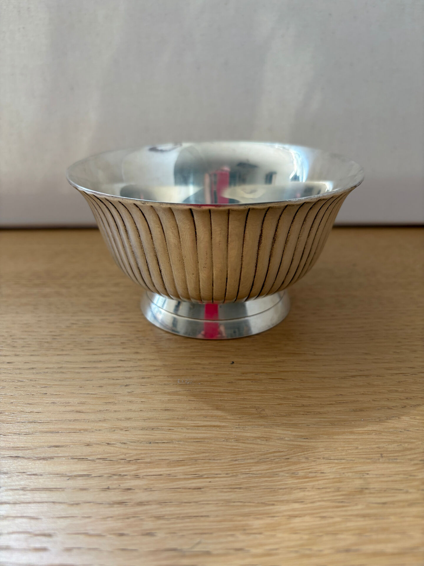 Coupelle / saucière en métal argenté
