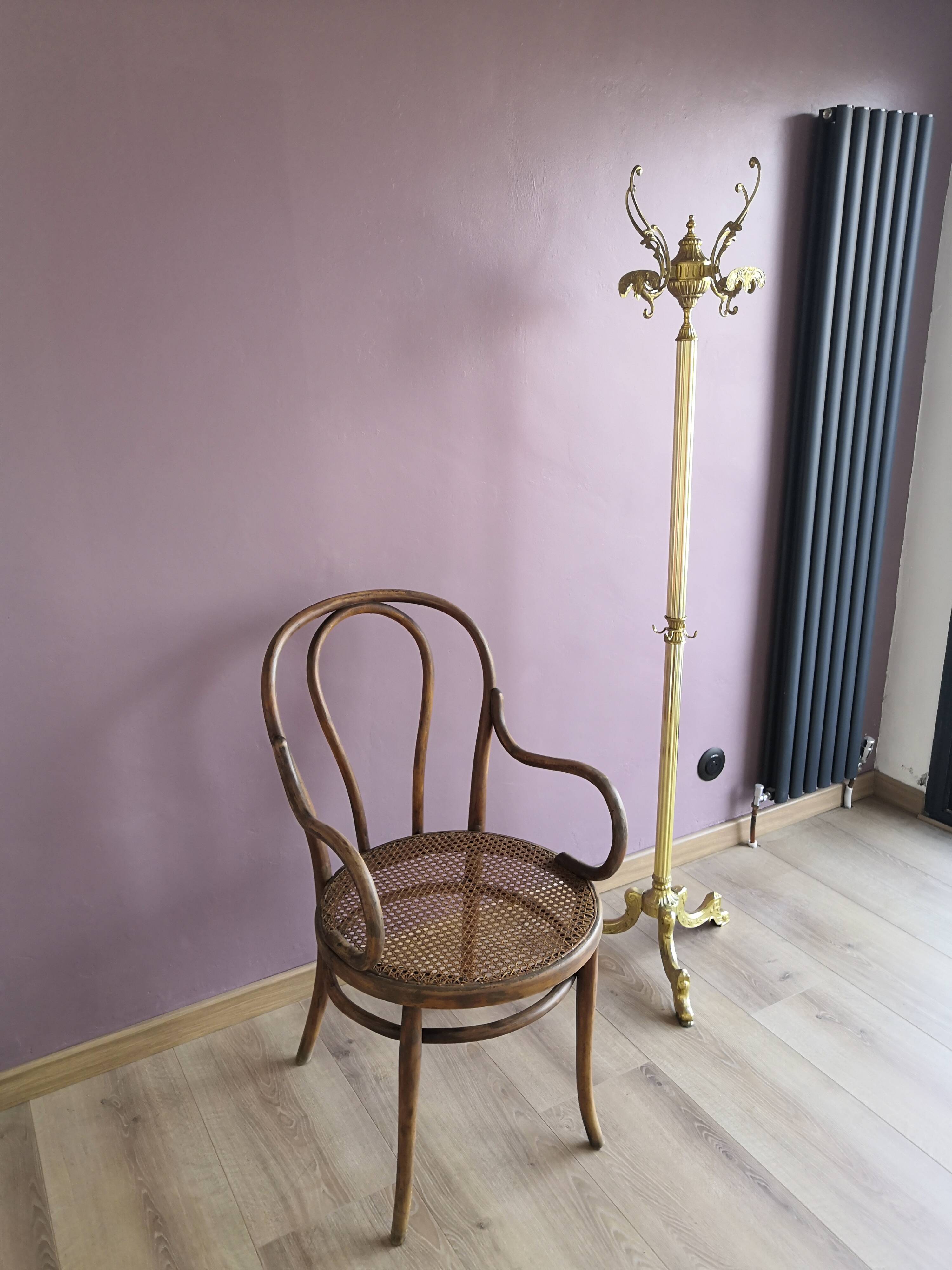 Thonet armchair in wood and cane, 1900