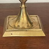 Paire de chandeliers en laiton