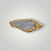 Miroir mural en résine dorée à la feuille, style Rococo Baroque