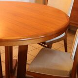 Extendable round table, teak, 1960