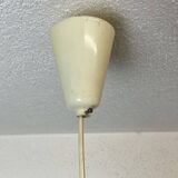 Lampe à suspension en verre blanc moderne danoise