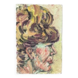 Contemporary female portrait acrylic painting on canvas