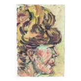 Contemporary female portrait acrylic painting on canvas