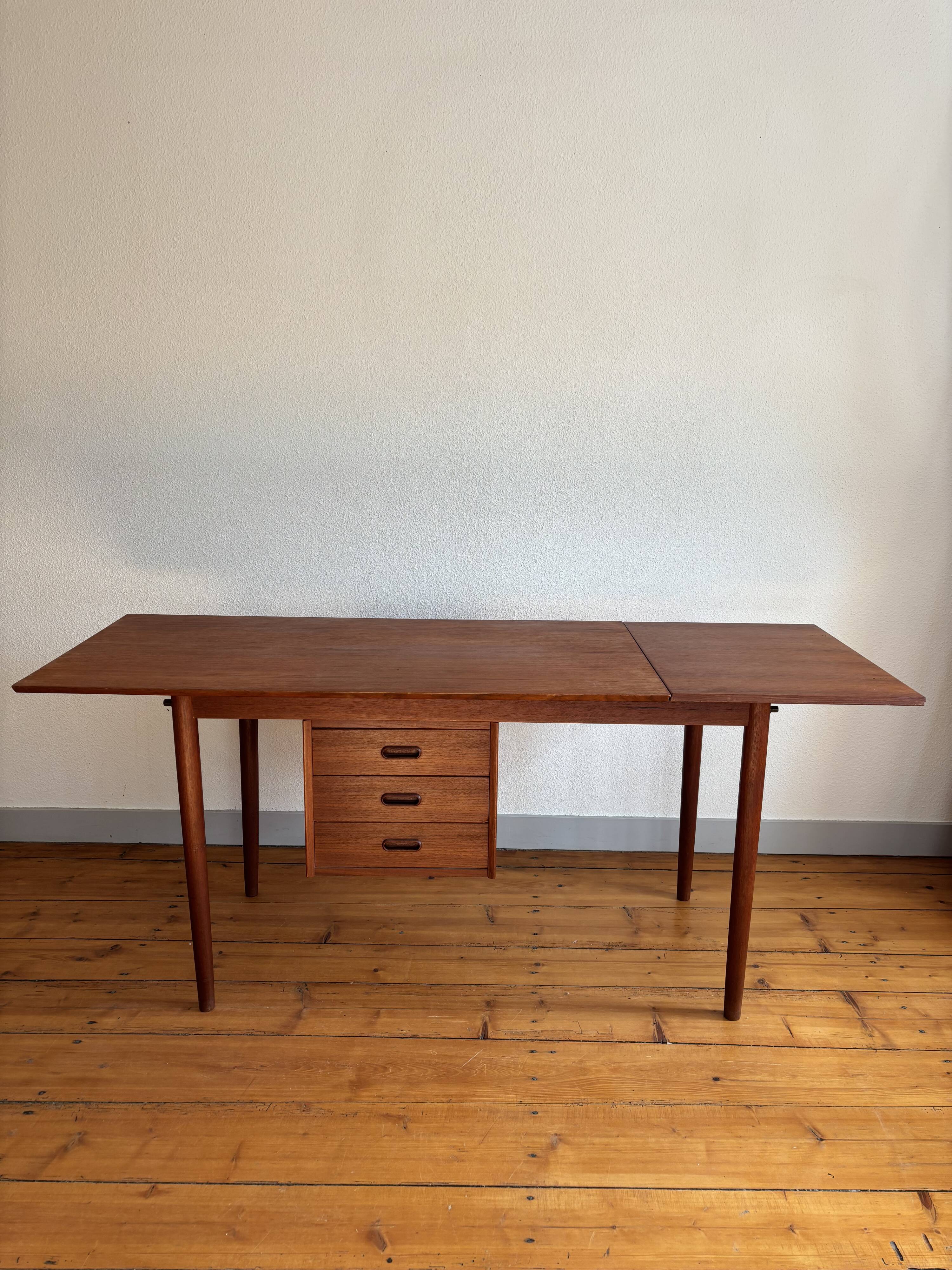 Teak desk by Arne Vodder, 1960 vintage.