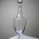 Large vintage baluster decanter in blown crystal, 1960s.