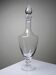 Large vintage baluster decanter in blown crystal, 1960s.