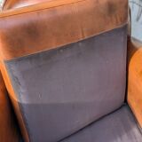 Fauteuil club en cuir
