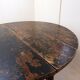 Pair of Chinese demi-lune consoles - Central table and folding chair