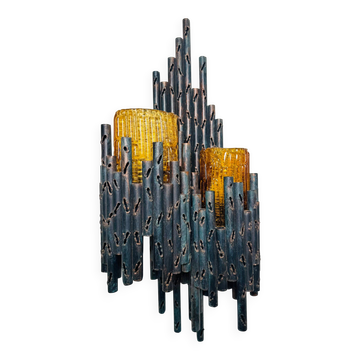 Brutalist Wall Lamp By Marcel Fantoni, Italy, 1960S