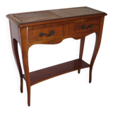 Cherry console with 2 drawers - Louis XV style - cherry wood
