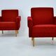 Paire de fauteuils des années 1950, Tchécoslovaquie