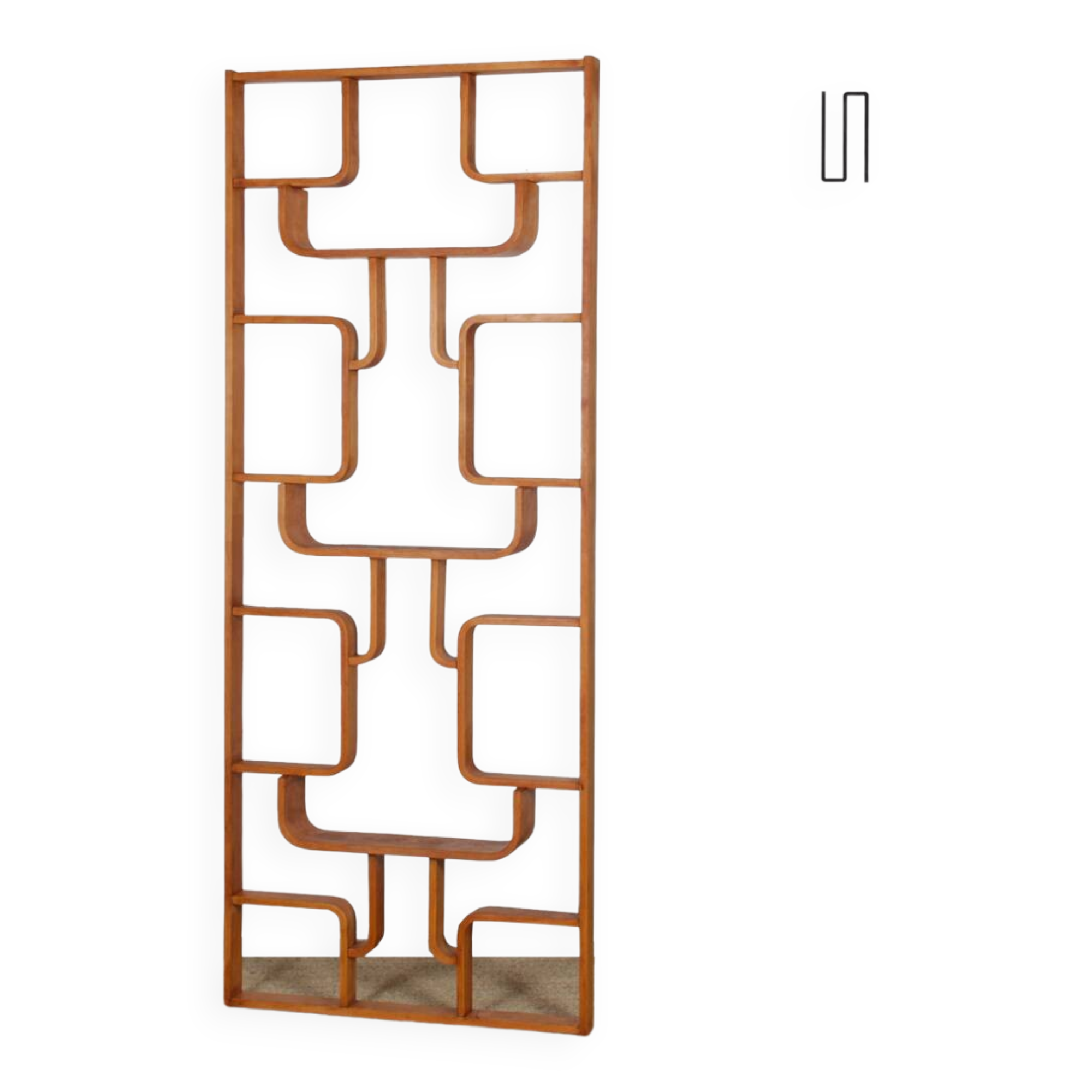 Claustra vintage, fabrication tchèque par Ludvik Volak, 1960