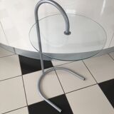 Metal table and glass ikea 1980