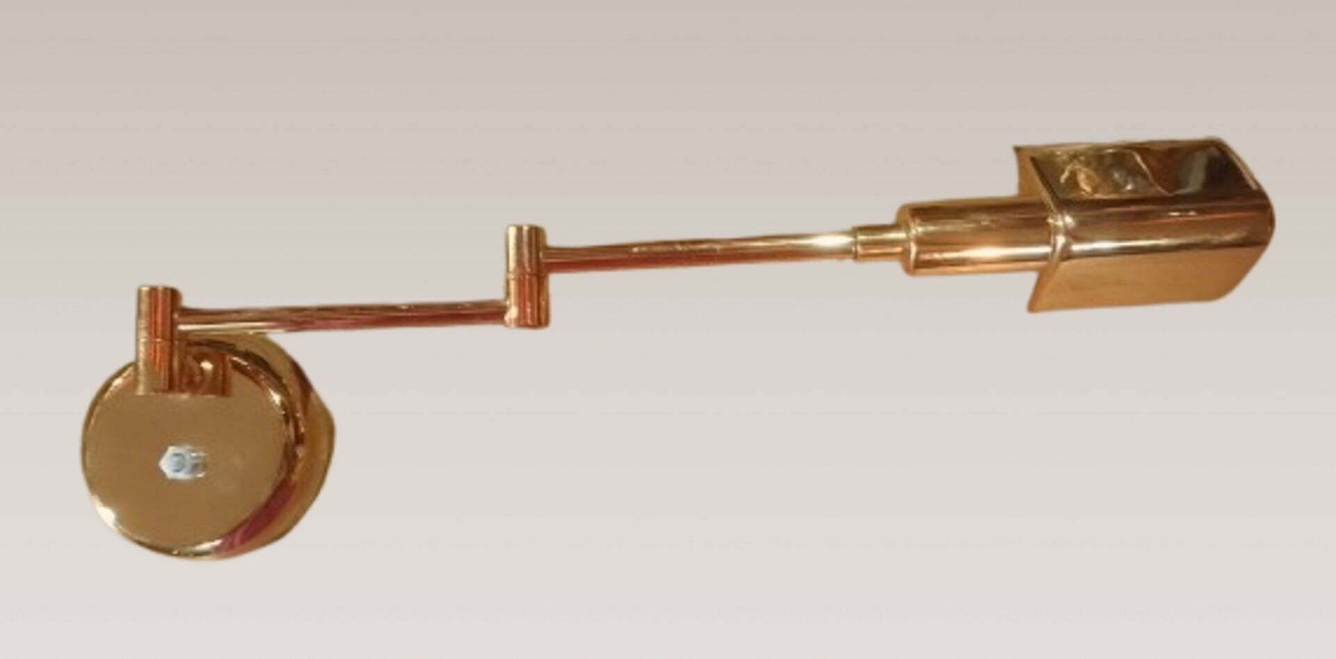 Applique murale en laiton doré, années 80