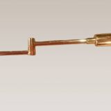 Applique murale en laiton doré, années 80